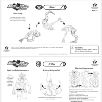 Alter Nation Phase 1 Action Figure Instruction Sheets